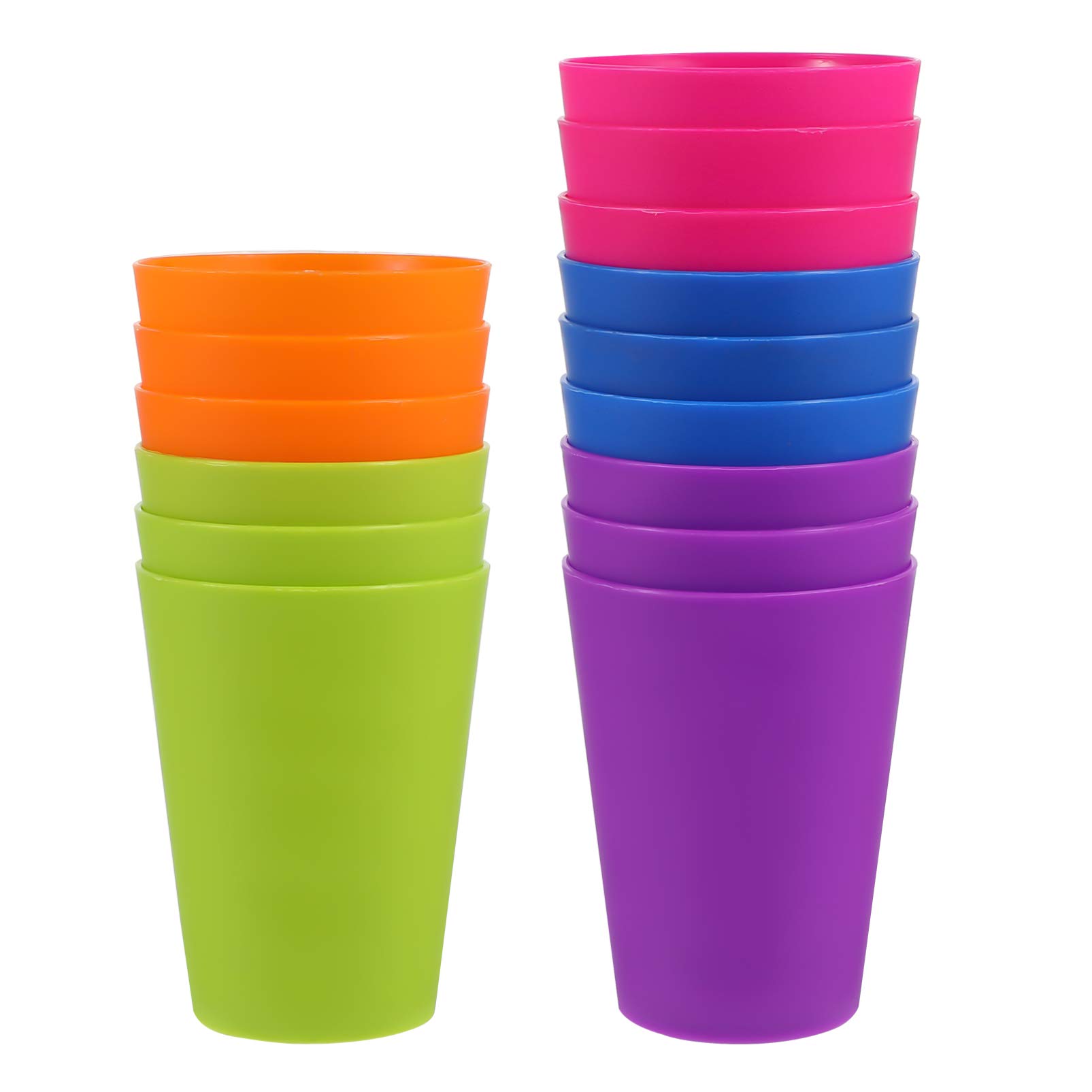 Colorful Plastic Tumblers - 15pcs Reusable Drinking Cups for Beverages, Holiday Party Tableware & Supplies (101-200ml, Mixed Colors) - Perfect for Outdoor Picnics, Birthday Parties & Home Entertaining