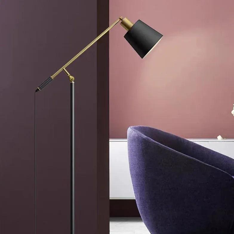 Modern Adjustable Plug-In Floor Lamp for Living Room - Dimmable Standing Light with Flexible Gooseneck Design, Perfect for Reading, Office, and Bedroom Decor