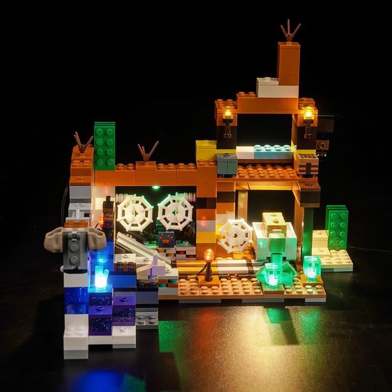 LEGO Minecraft The Badlands Mineshaft 21263 Light Kit - DIY Building Blocks Lighting Set for Kids & Adults - Perfect for Bedroom Decor, Gaming Room, and LEGO Displays