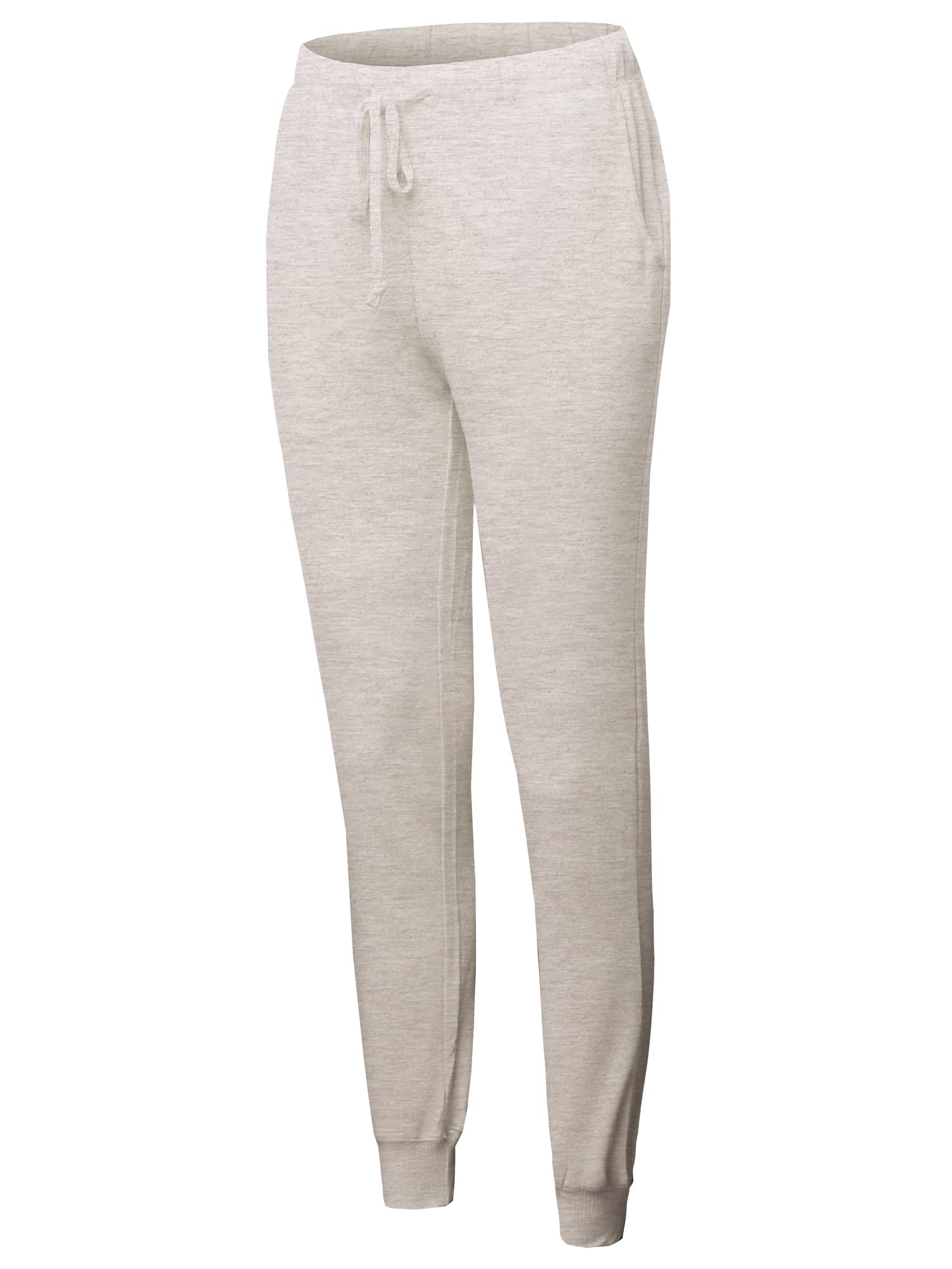 Emma Women's Lightweight French Terry Jogger Sweatpants with Track Cuff - Comfortable Running & Lounge Activewear for Yoga, Gym & Casual Wear