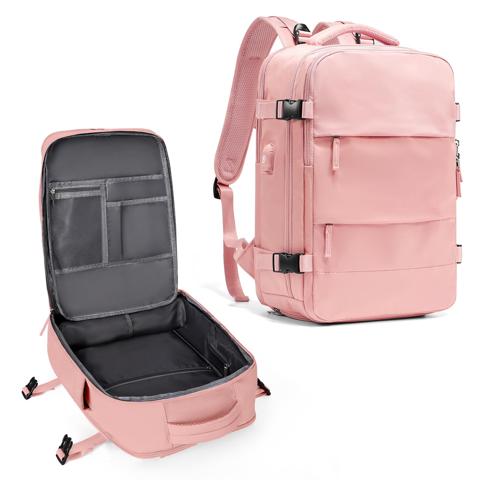 Coowoz Large Travel Backpack for Women & Men - Waterproof Carry On Backpack, Hiking Backpack for Outdoor Sports, Casual Daypack - Perfect for Air Travel, Camping, Hiking and Daily Commute
