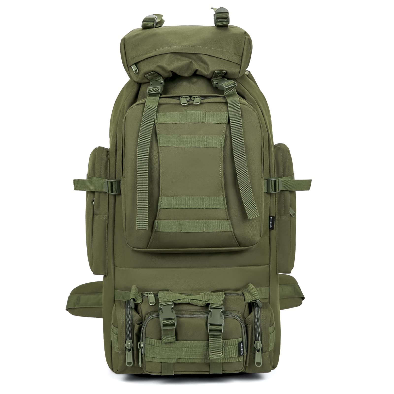 100L Waterproof Lightweight Camping & Hiking Backpack - Molle Military Tactical Rucksack for Outdoor Adventures, Travel & Survival Gear (Army Green) - Perfect for Camping, Hiking, Trekking & Tactical Missions