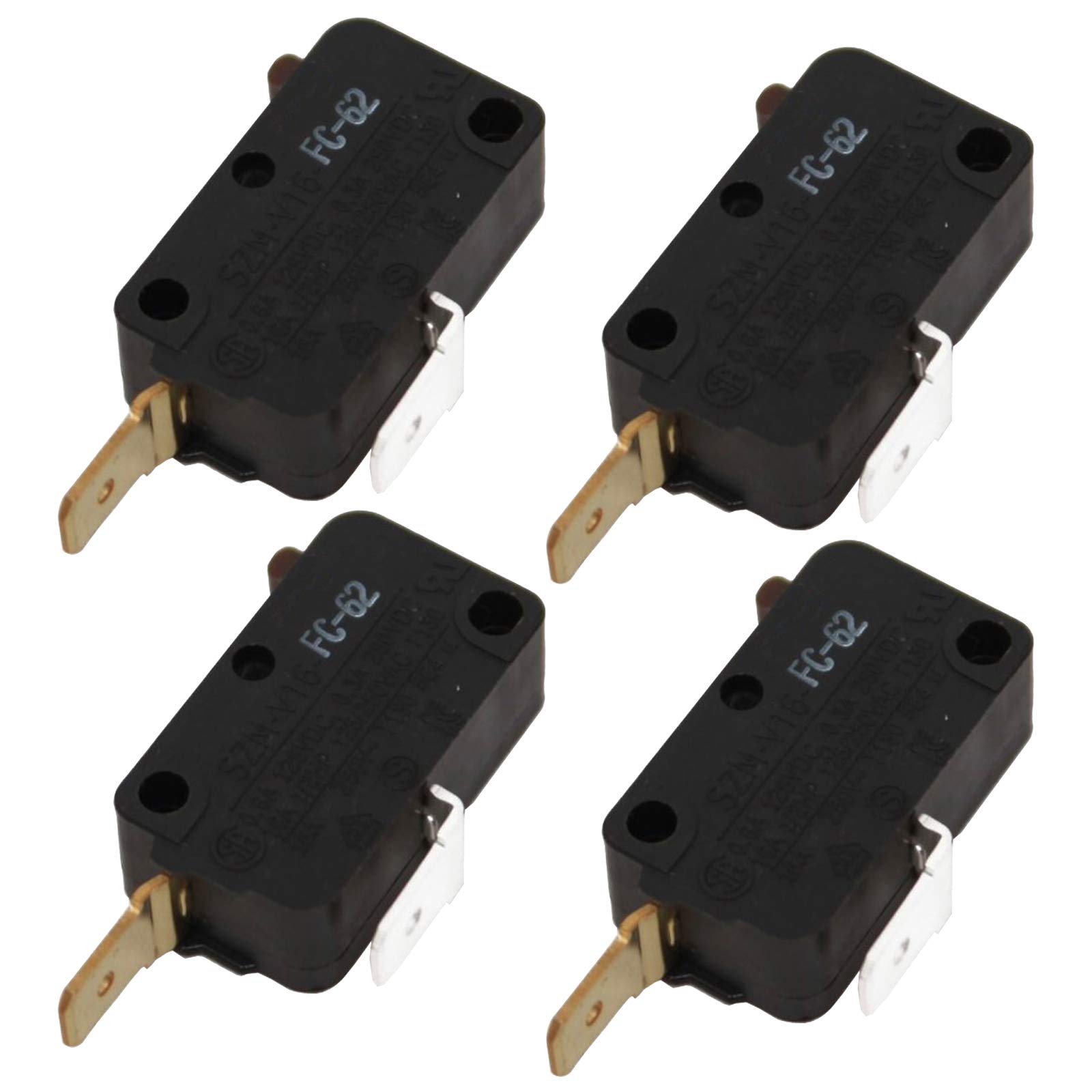 4-Pack W10269458 Microwave Door Switch Replacement for Whirlpool WMH32L19AS0 - Compatible with W10269458 Door Switch - Perfect for DIY Microwave Repair & Maintenance