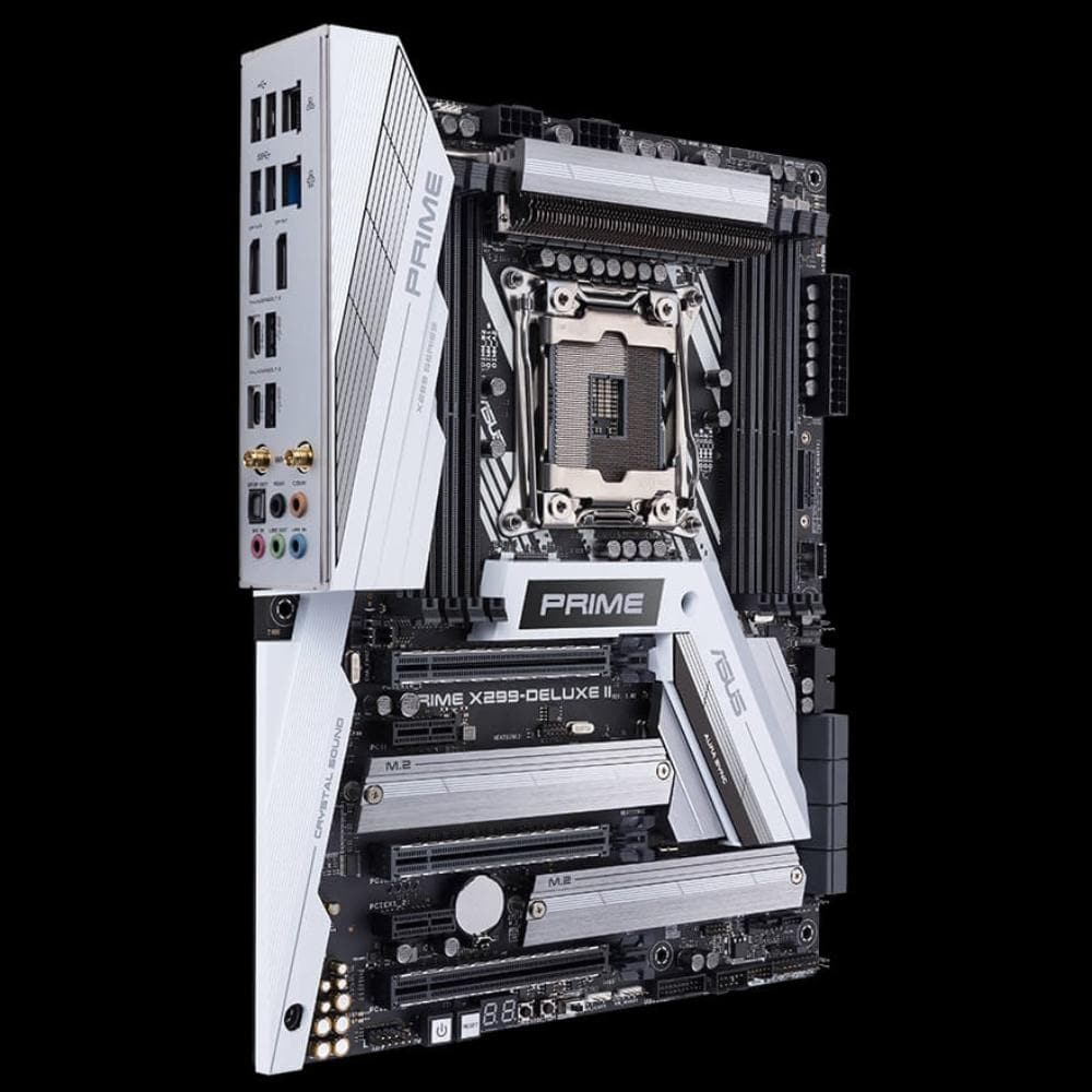 ASUS PRIME X299 DELUXE II Thunderbolt 3 Motherboard - LGA 2066 Socket, ATX Form Factor, 3-Year Warranty - Perfect for High-End Gaming PCs, Workstations, and Content Creation
