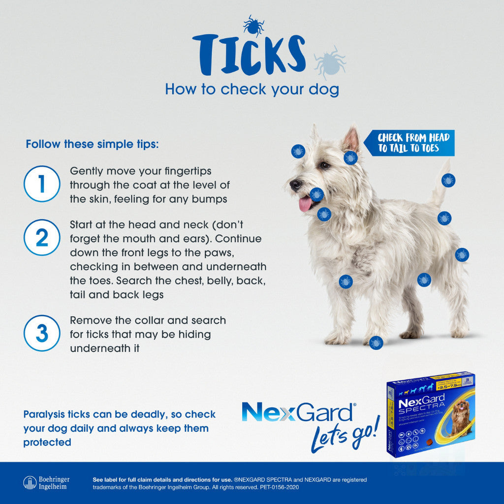 NexGard Spectra Chewable Tablets for Dogs - 3 Month Supply, Flea & Tick Prevention, Heartworm Protection - Beef Flavor for All Breed Sizes | Ideal for Outdoor Adventures & Home Protection