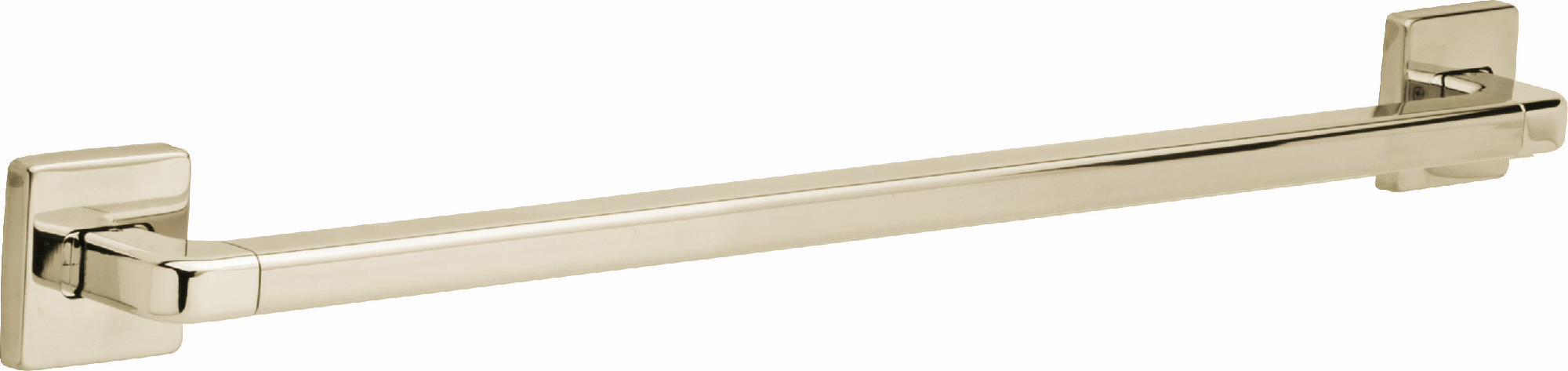 Delta 24-Inch ADA Compliant Modern Angular Grab Bar in Polished Nickel – Bathroom Safety & Accessibility for Seniors & Disabled