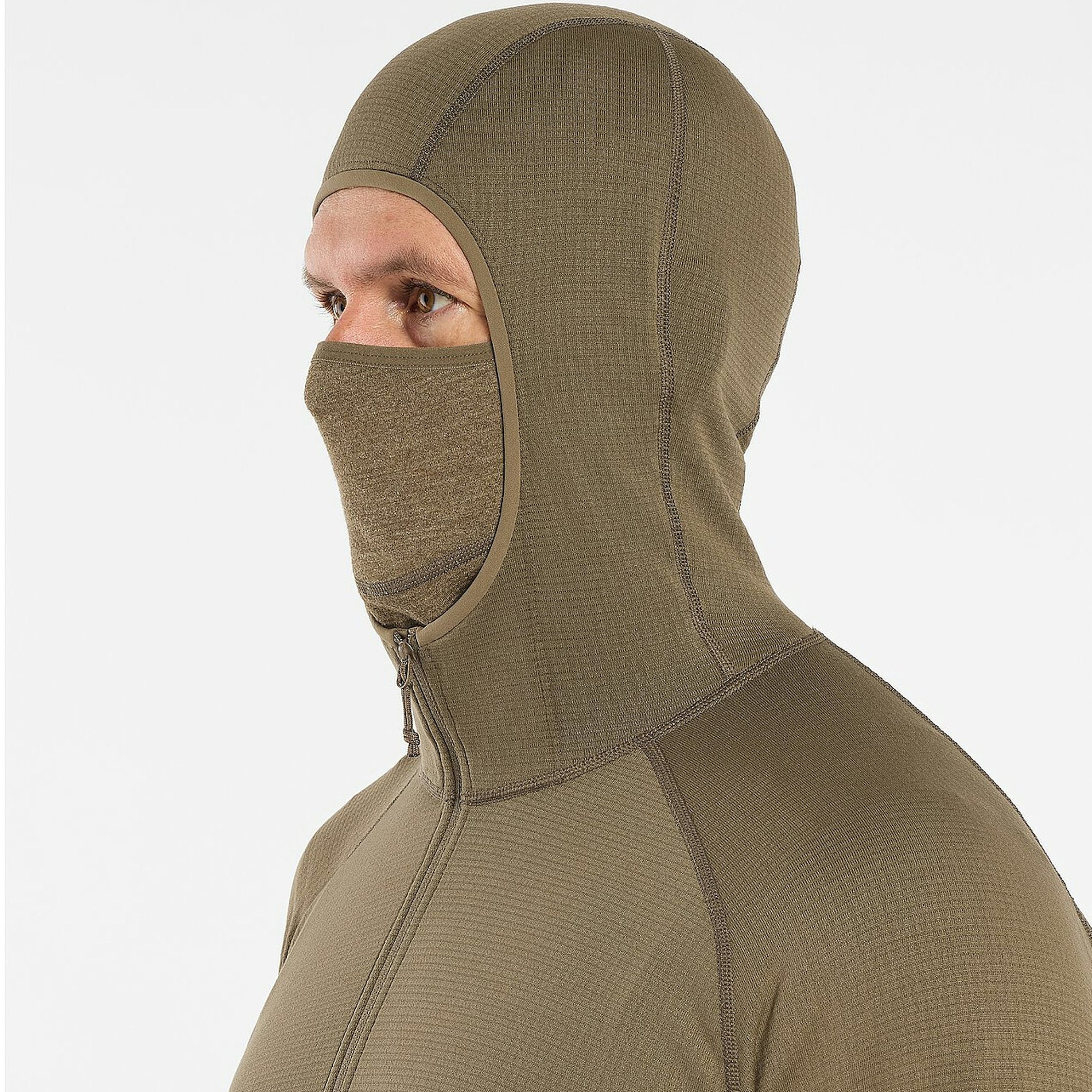 Arc'teryx LEAF Delta AR 1/2 Zip Neck Hoody for Men - Lightweight Mid Layer Fleece Jacket (Like New) | Hiking, Camping & Outdoor Activities