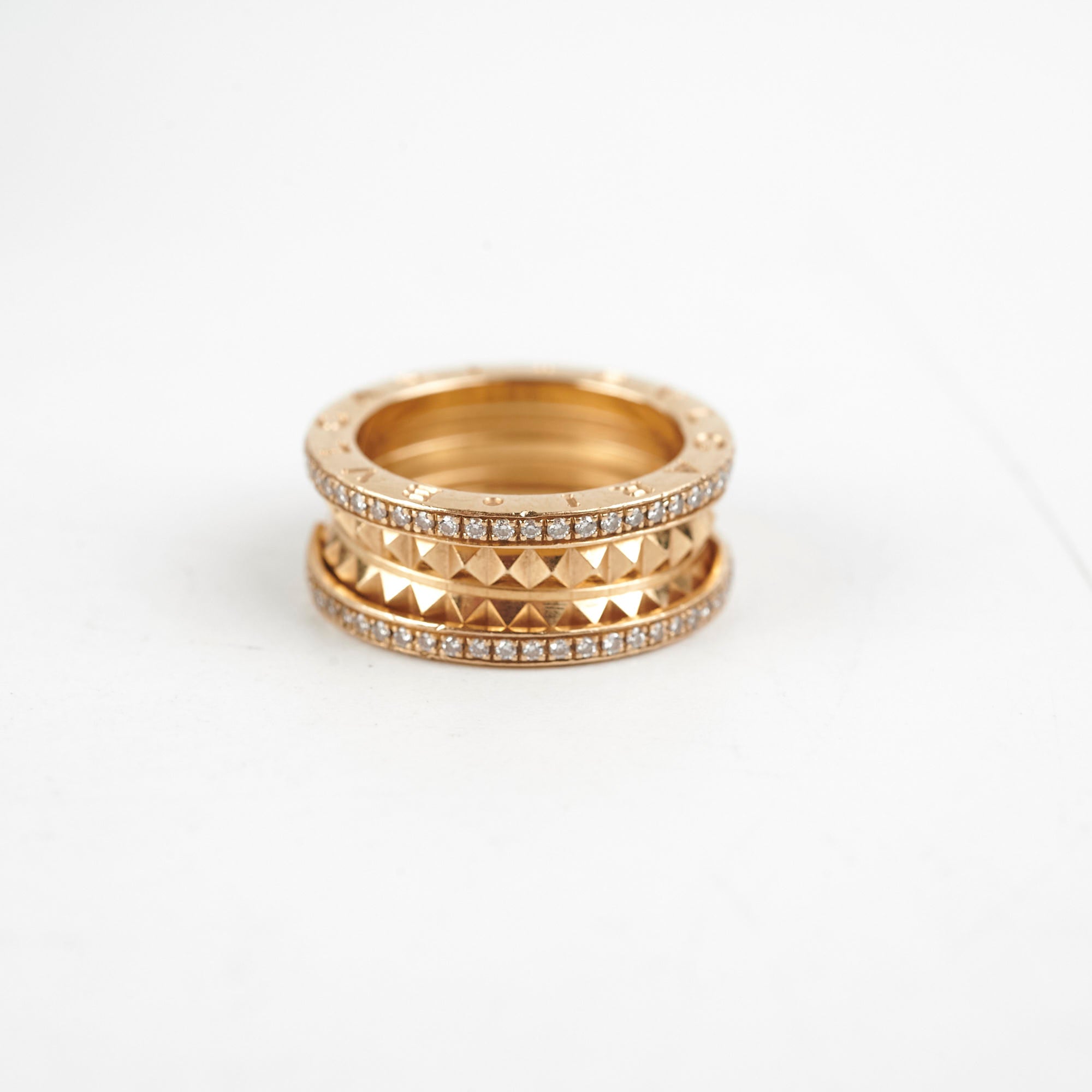 Bvlgari B.Zero1 18K Gold Ring Size 52 - Luxury Italian Jewelry for Women & Men | Perfect for Weddings, Anniversaries & Special Occasions