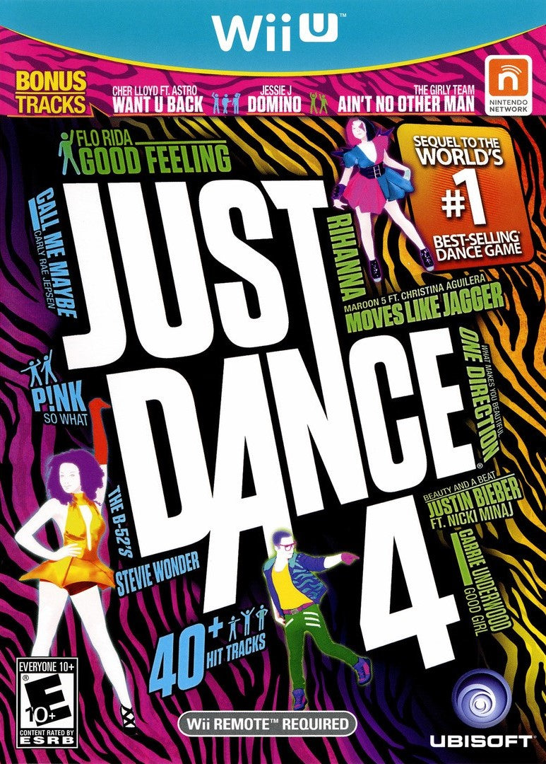 Used Just Dance 4 for Wii U - Complete Video Game with Original Case | Fun Family Dance Party Game for Kids & Adults | Perfect for Parties, Workouts & Entertainment