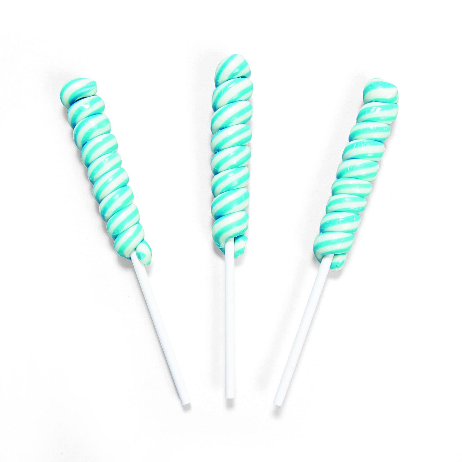 Mini Twisty Lollipops - 48 Individually Wrapped Light Blue Suckers for Carnival, Candy Buffet, Party Favors & Birthday Treats - Perfect for Events, Classroom Rewards & Gift Bags