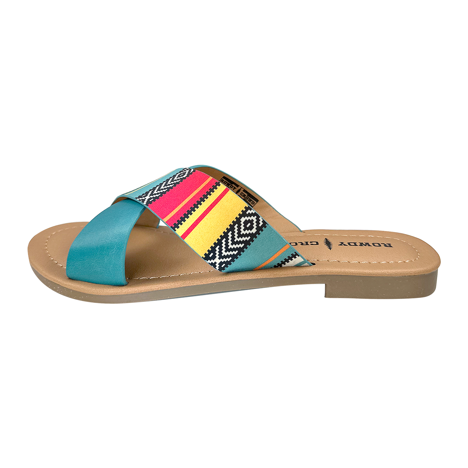 Women's Shiner Serape Sandals - Comfortable Bohemian Style Flip Flops for Beach, Pool & Summer Outfits