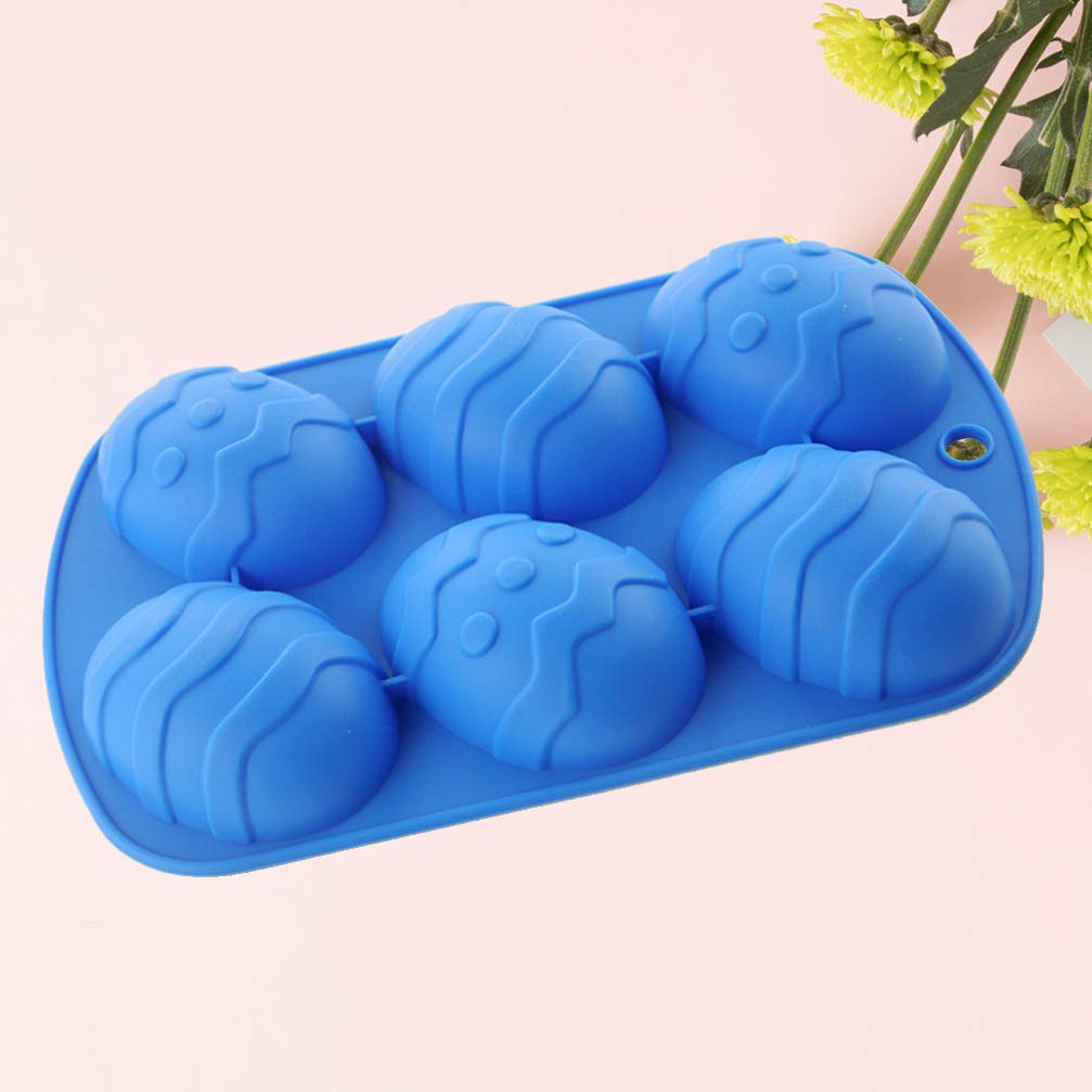 UPKOCH 2-Piece Silicone Easter Egg Cake Mold Set - Dinosaur Shaped Baking Tray for Chocolate, Jelly, Pudding & Ice Cubes - Non-Stick 3D Egg Mold for DIY Desserts, Soap Making & Easter Party Decorations