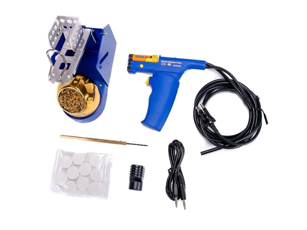 Hakko FM2024-42 Desoldering Iron Conversion Kit with Soldering Iron, Stand & Cleaning Tool - Perfect for Electronics Repair, PCB Work & DIY Projects