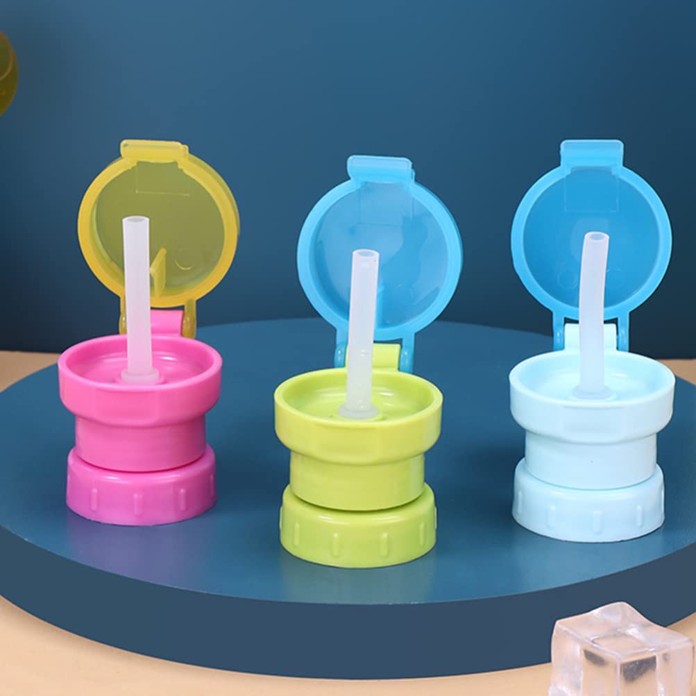 Spill-Proof Toddler Bottle Lid Cover - Leak-Proof Conversion Top for Juice, Soda & Beverages - Child-Safe Anti-Spill Cap for Kids' Drink Bottles - Perfect for Travel, School & Mess-Free Snacking