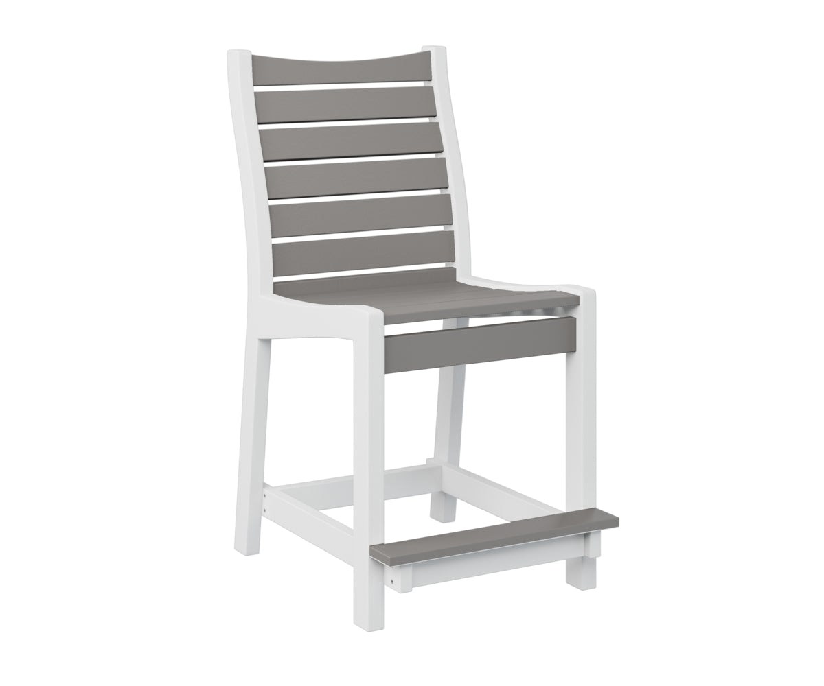 Berlin Gardens Bristol Counter Chair - Stylish Bar Stool for Kitchen Island, Breakfast Nook & Outdoor Dining - Adjustable Height & Comfortable Seating