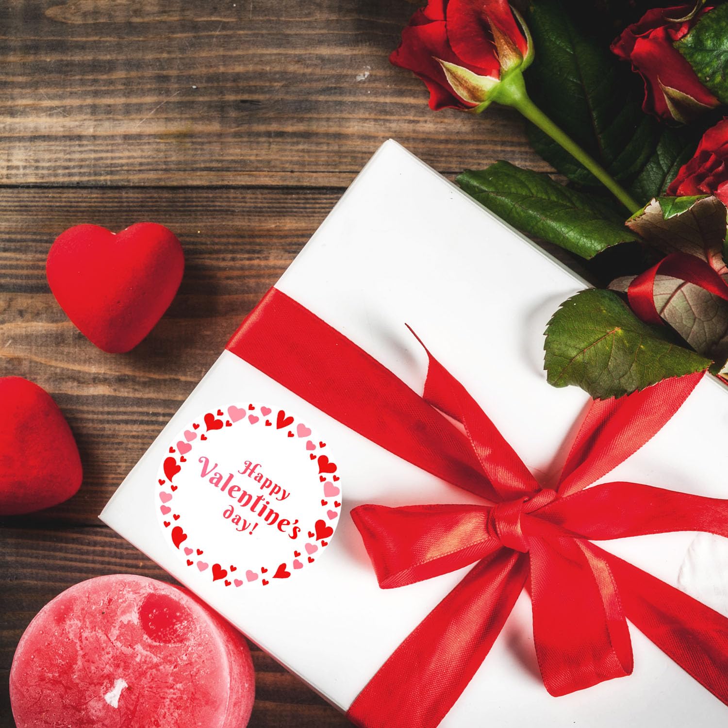 72 Pcs Heart Stickers for Valentine's Day - Cute Love Labels for Gift Wrapping, Envelopes & Decorations - Perfect for Kids & Adults to Seal Love Letters & Decorate Boxes (Romantic, Party, School Crafts)