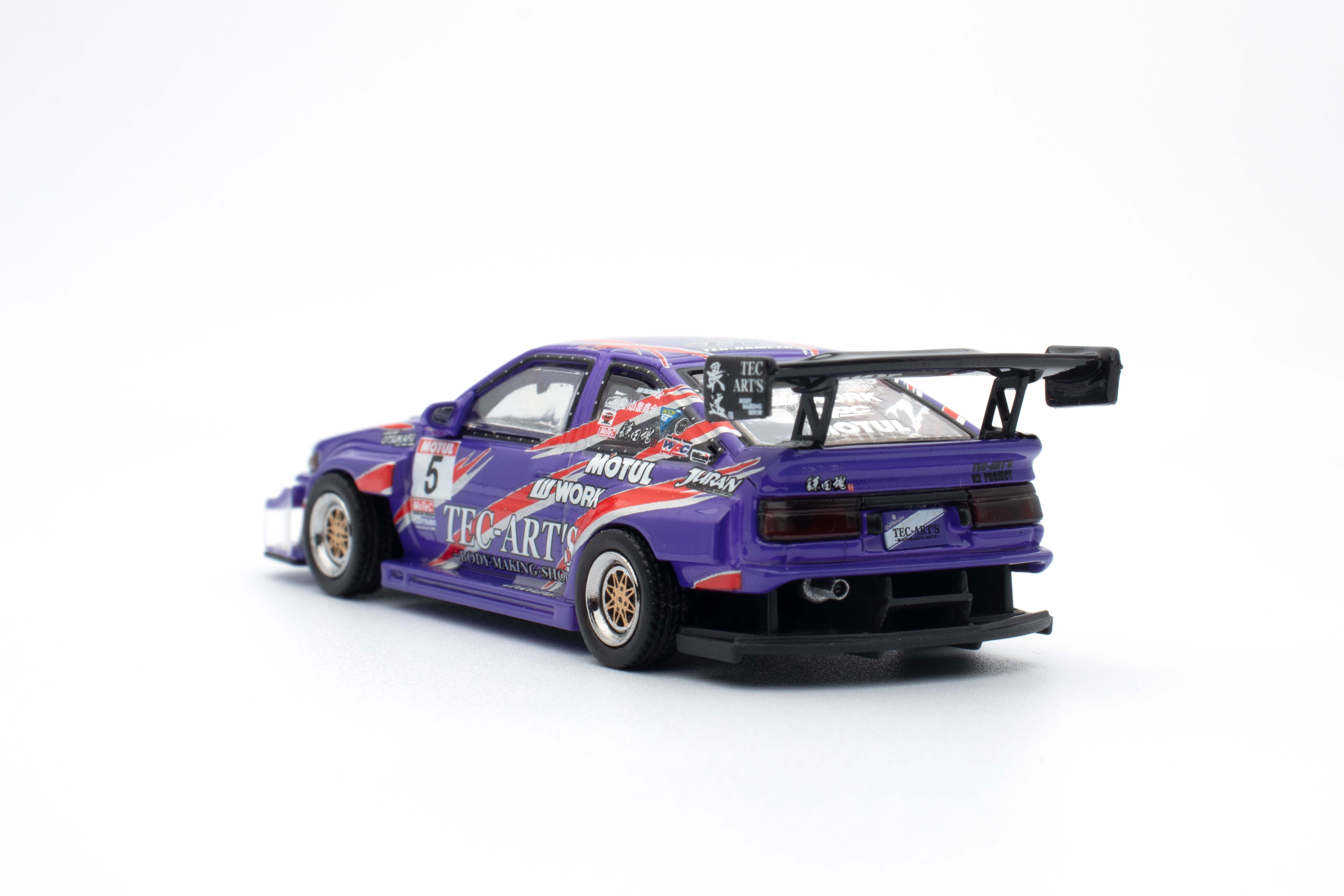 INNO64 1:64 Scale Toyota Sprinter Trueno AE86 N2 Project by Tec Art - Diecast Model Car for Collectors, Display & Racing Scenes