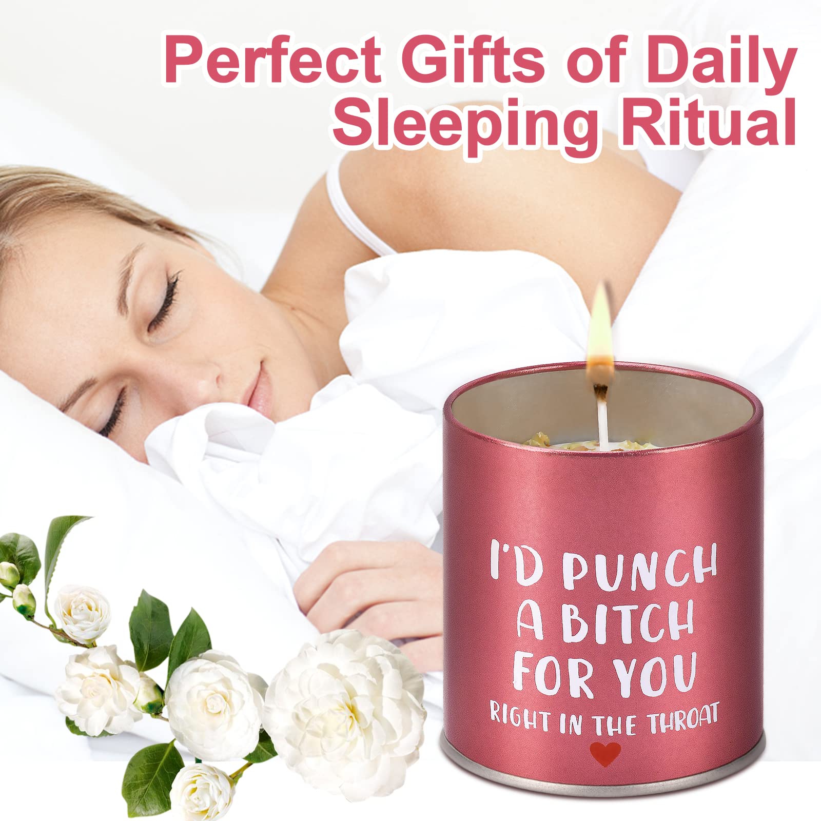 9oz Scented Candle Gift Set for Women - Funny Aromatherapy Candles for Mom, Wife, Girlfriend - Perfect for Mother's Day, Valentine's Day, Anniversary & Christmas Gifts - Home Decor & Relaxation (Pink)