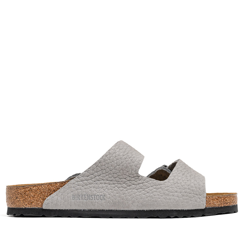 Birkenstock Arizona Nubuck Leather Sandals - Desert Buck Whale Grey | Comfortable Unisex Footwear for Beach, Travel & Everyday Wear