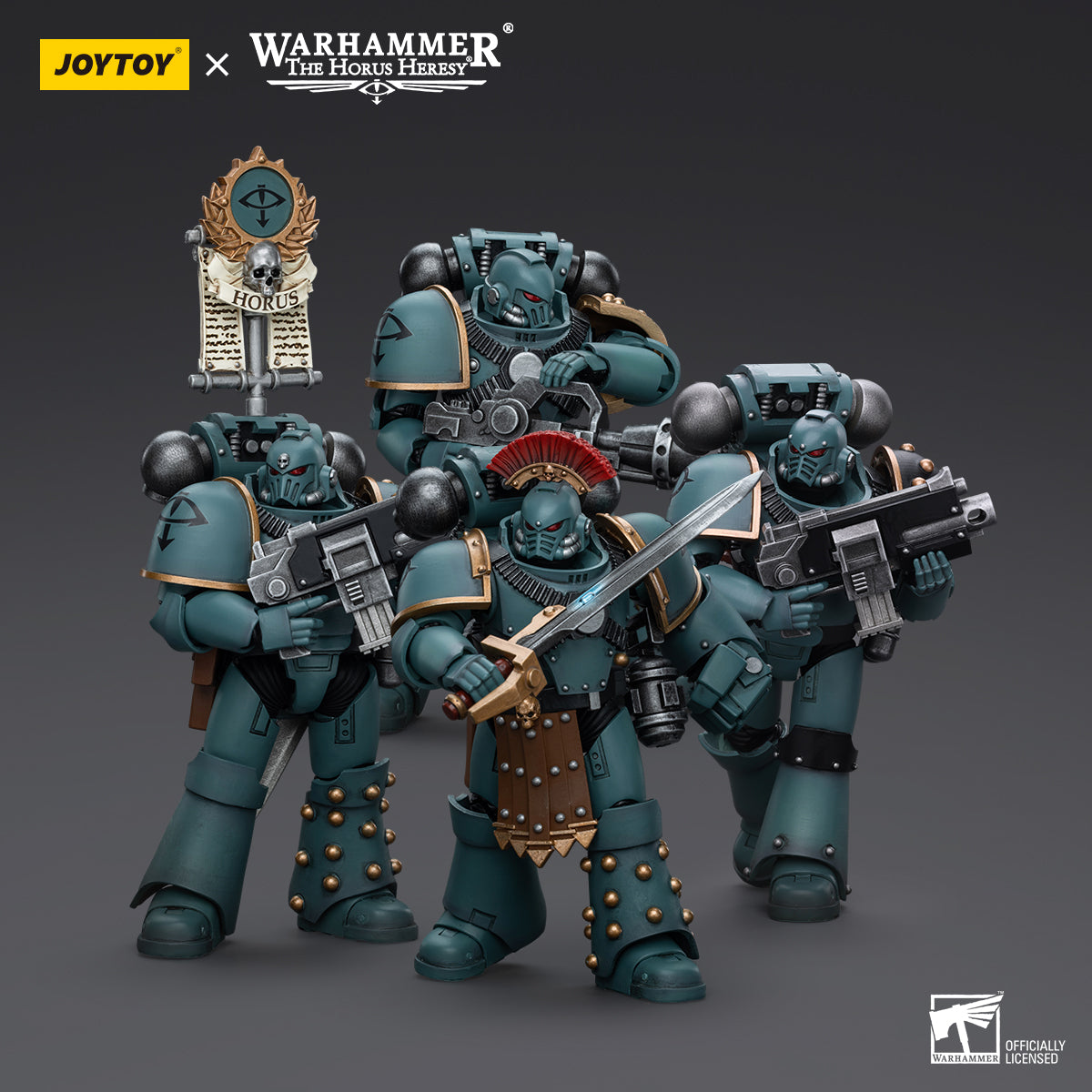 1/18 JOYTOY Warhammer The Horus Heresy Sons of Horus MKIV Tactical Squad Action Figure - Collectible Military Model for Display & Wargaming Scenes