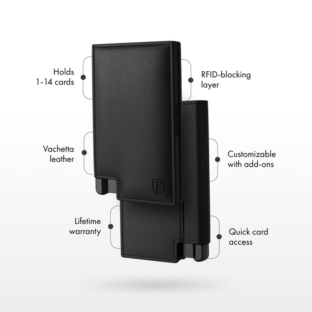 Ekster Pro RFID Blocking Wallet - Slim Minimalist Front Pocket Wallet for Men with Money Clip & Card Holder - Perfect for Travel, Business & Everyday Use