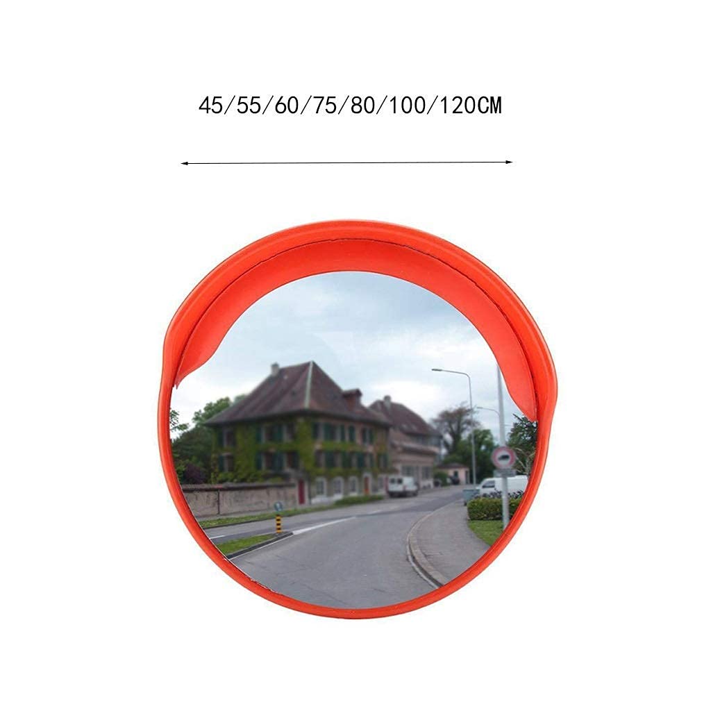 100CM Convex Safety Mirror - Wide-Angle, Non-Distorted, Impact & Weather Resistant for Driveways, Warehouses & Parking Lots - Easy Installation Traffic Mirror