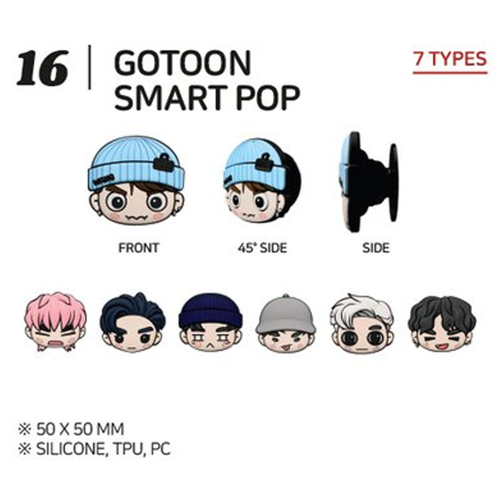 GOT7 Official Merchandise - GOTOON by GOT7 Summer Store Smart Pop Album - Kpop Music CD & Collectible for Fans - Perfect for Concerts, Fan Meetings & Home Decor