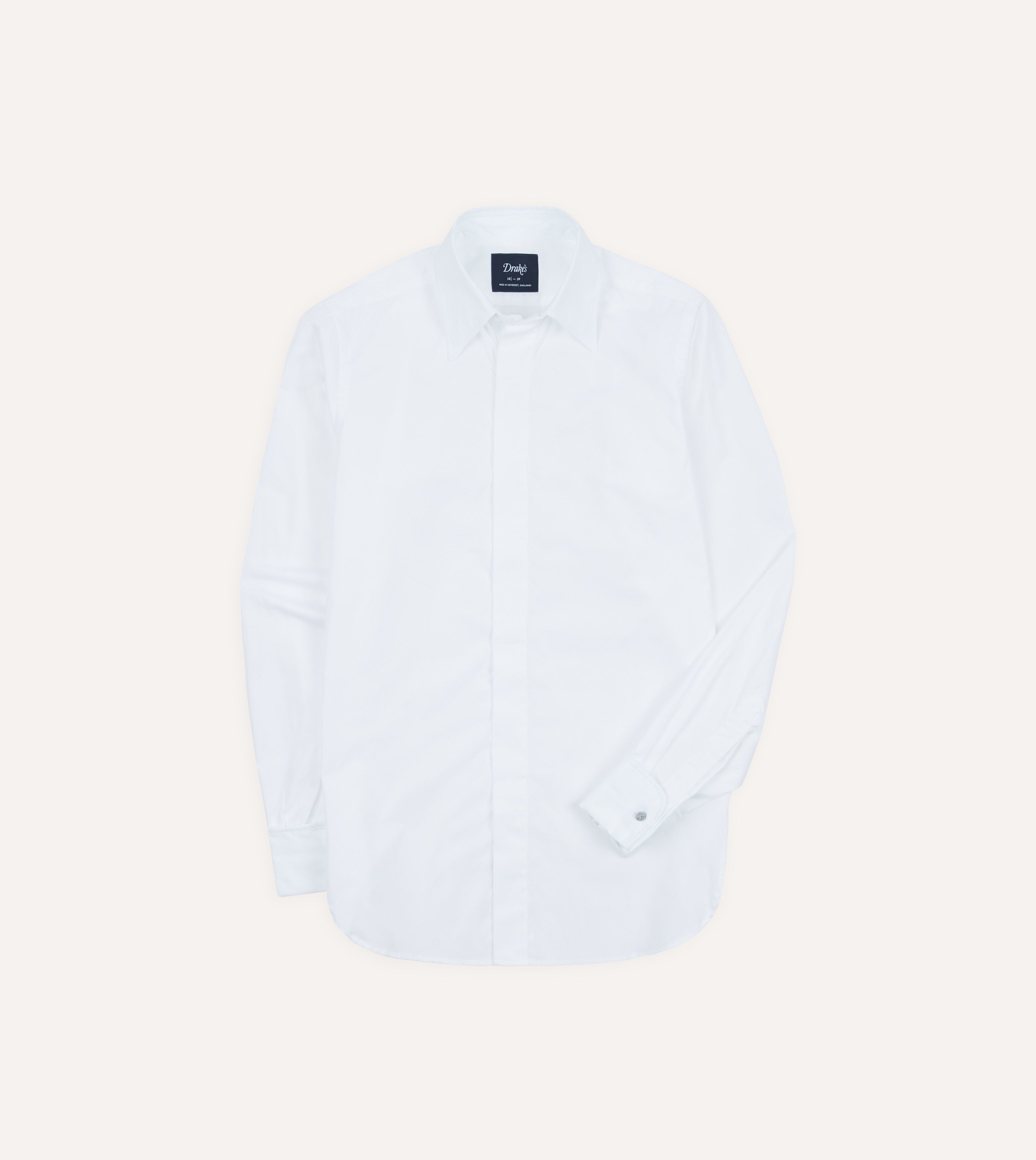 Premium White Cotton Long Point Collar Dress Shirt for Men - Formal Wear & Business Attire - Perfect for Weddings, Office Meetings and Special Occasions