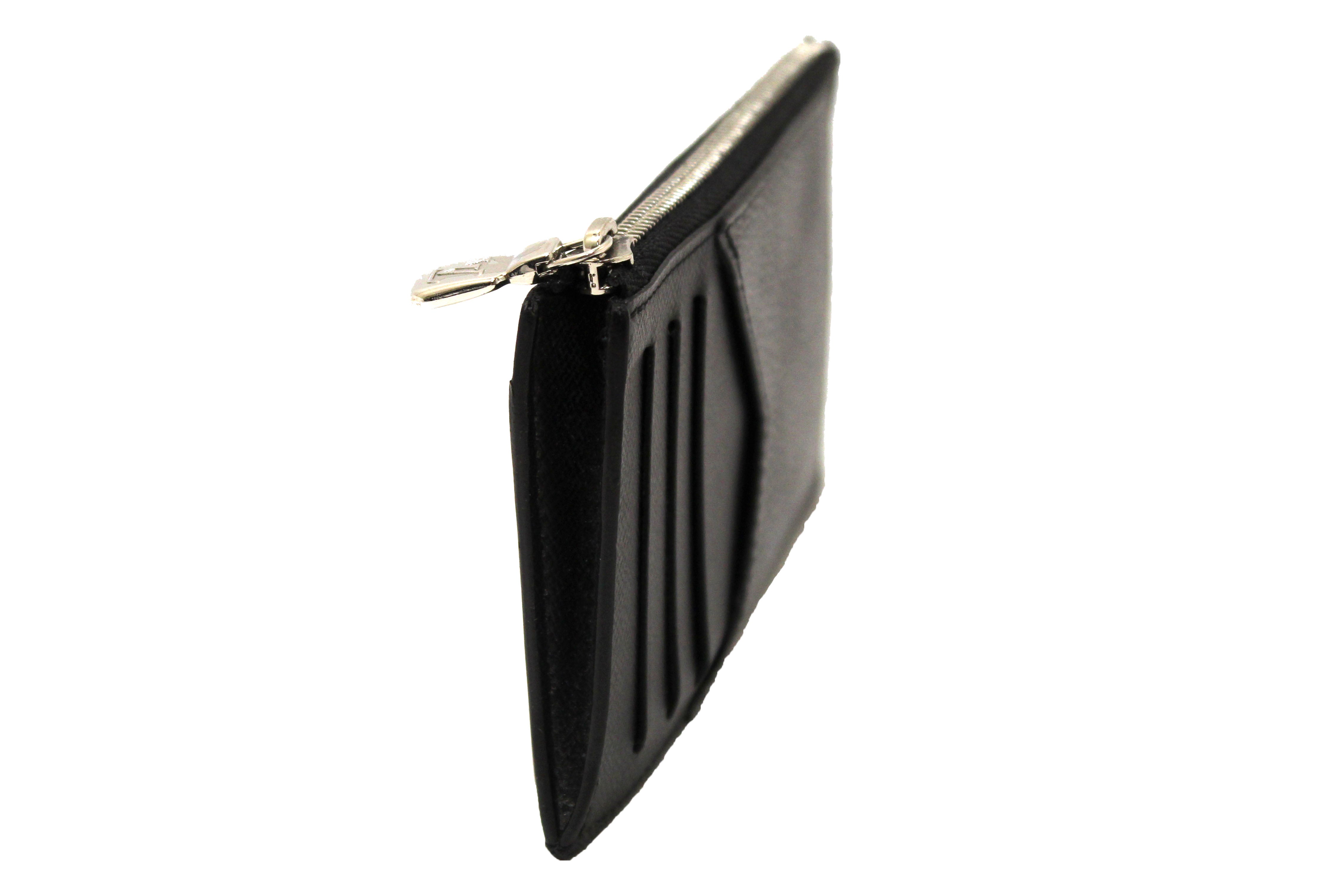 Authentic Louis Vuitton Damier Graphite Canvas Coin Card Holder Wallet - Slim RFID Blocking Credit Card Case for Men & Women | Perfect for Travel, Business & Everyday Use