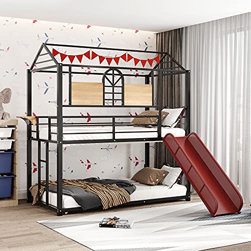 Black+ Red Slide