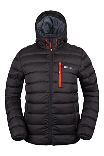 Mountain Warehouse Men's Padded Jacket - Lightweight Insulated Winter Coat for Hiking, Camping & Outdoor Activities