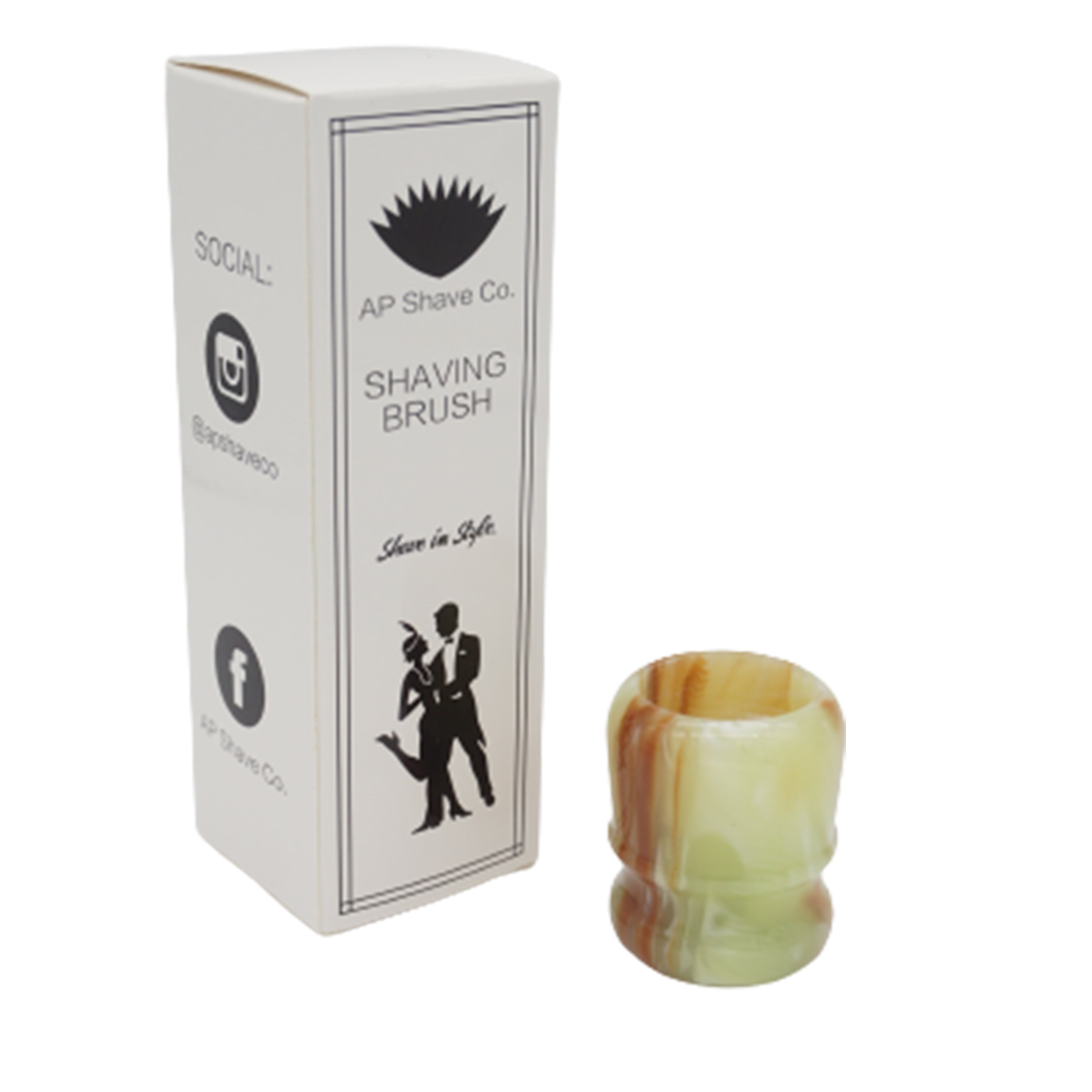 Premium Jade Handcrafted Shaving Brush Handle for Wet Shaving - Fits 24mm & 26mm Knots - Perfect for Traditional Barber Shaving & Luxury Grooming Gifts