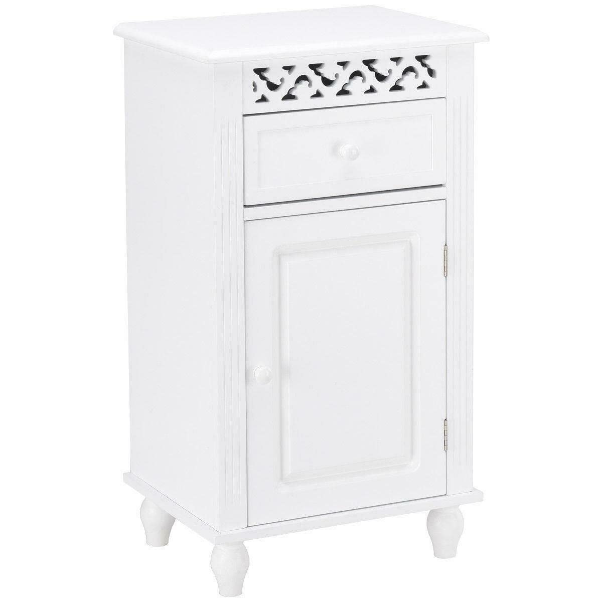 Freestanding Bathroom Storage Cabinet with Drawers - Waterproof Bathroom Organizer for Towels, Toiletries & Cosmetics - Perfect for Small Bathrooms, Laundry Rooms & Bedroom Closets