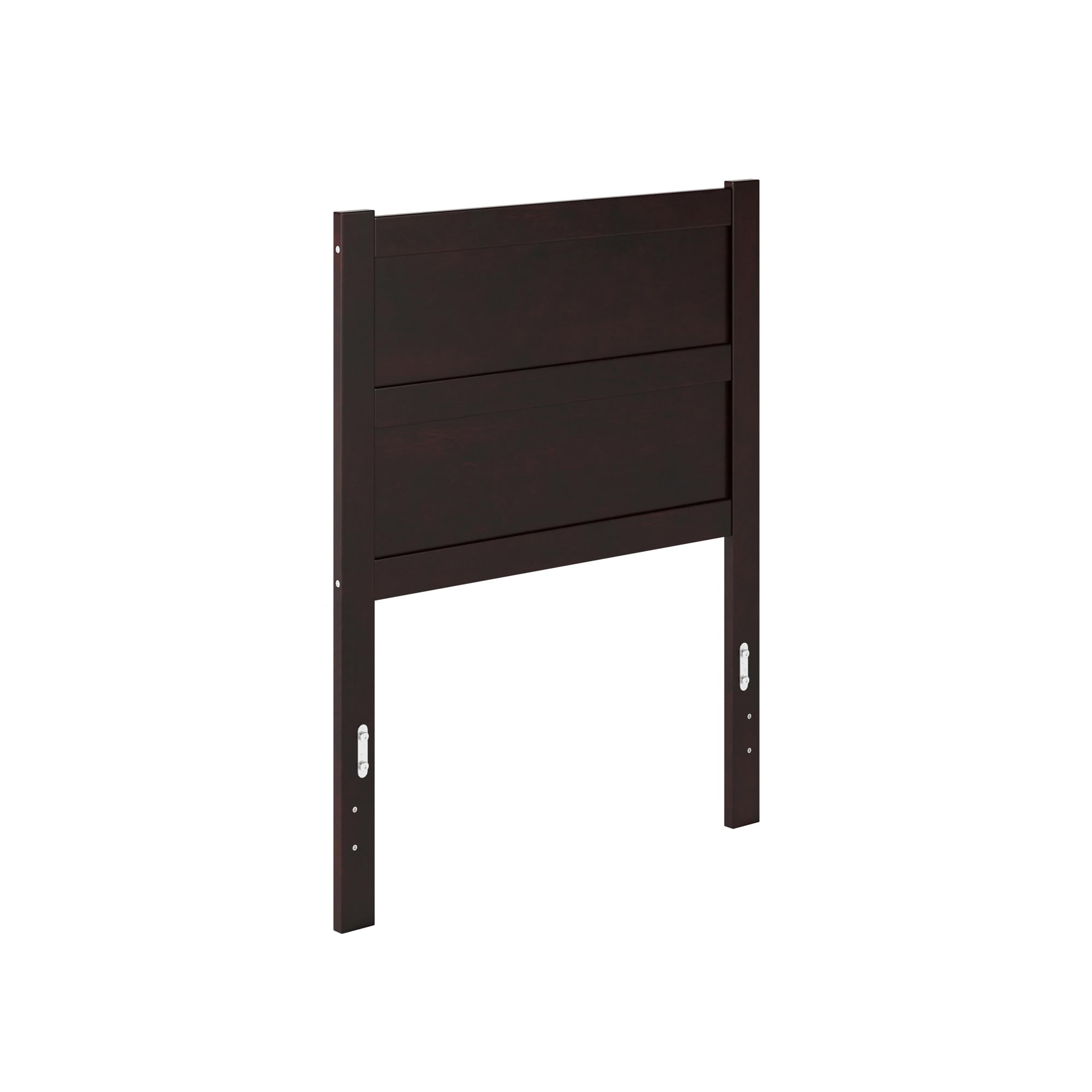 AFI NoHo Solid Wood Panel Headboard with USB Charging Port - Twin Size Espresso Brown - Perfect for Bedroom Upgrade & Modern Home Decor