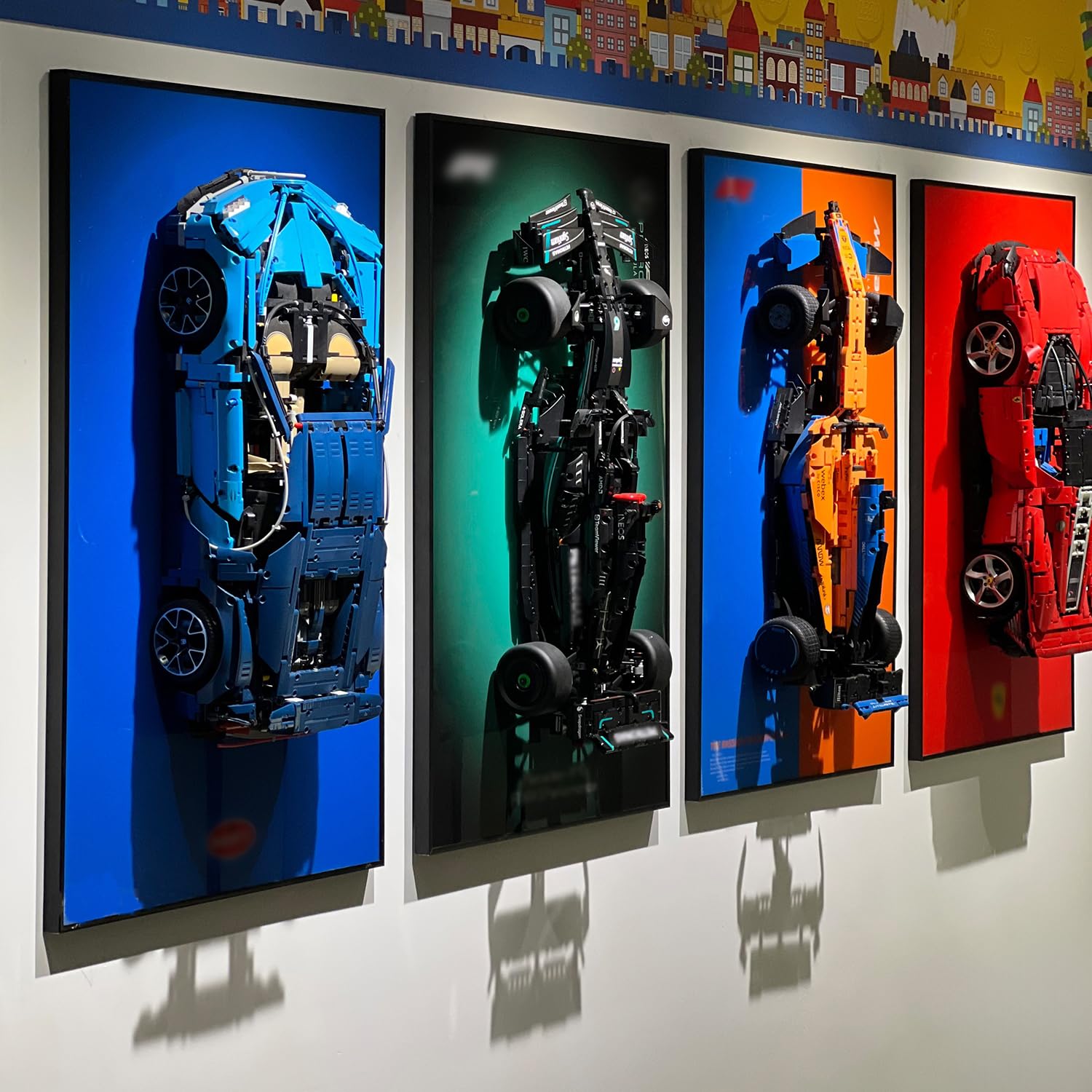 iLuane Lego Display Wallboard for 42141 Technic McLaren F1 2022 Race Car Model - Adult Building Kit & Collectible Wall Mount - Home Office Décor for Car Enthusiasts & Lego Fans (Perfect for Showcasing Your McLaren F1 Model in Living Rooms, Game Rooms, or Offices)