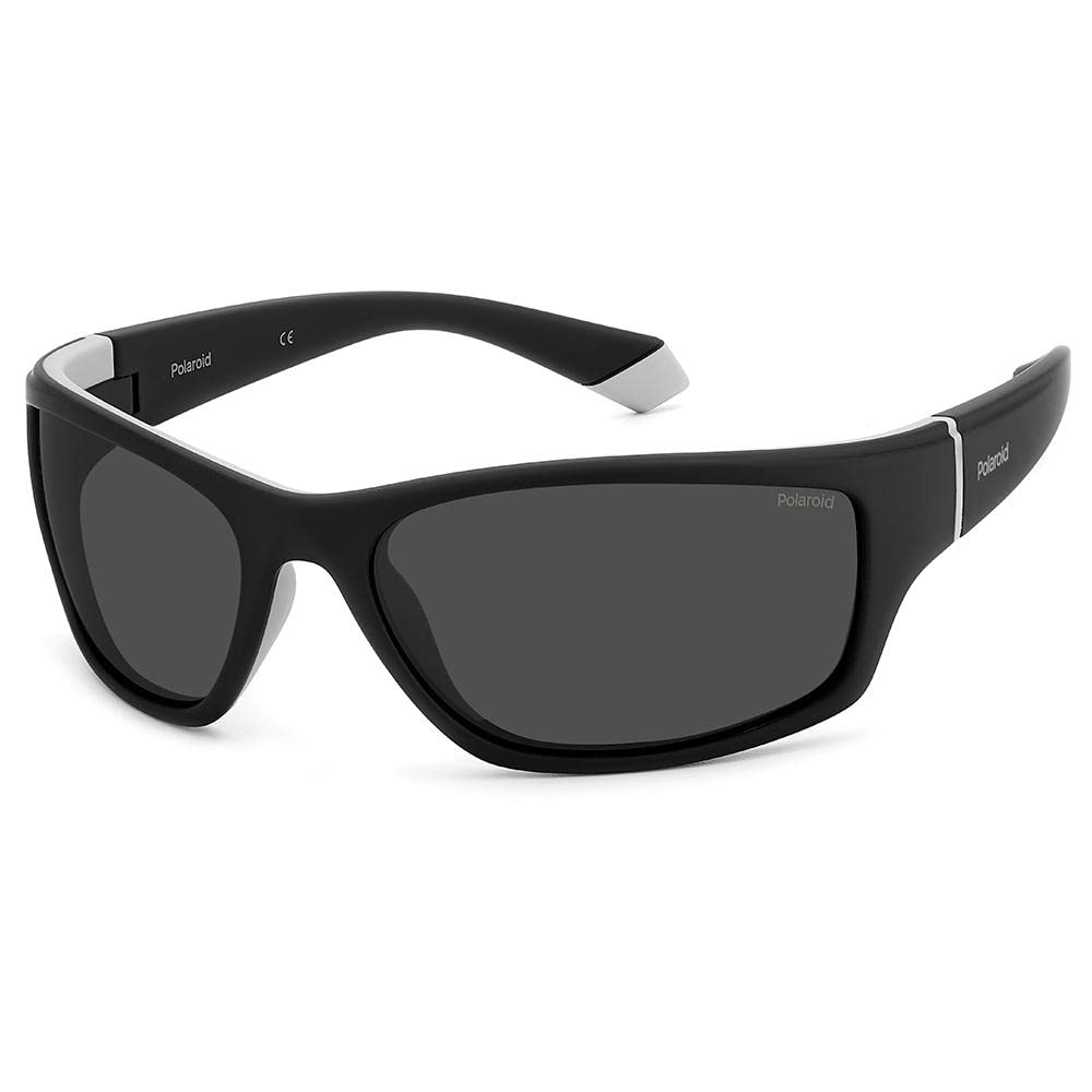 **Polaroid Sunglasses for Men - Black & Gray Classic Aviator Style - UV Protection & Polarized Lenses - Perfect for Driving, Outdoor Sports & Summer Fashion**