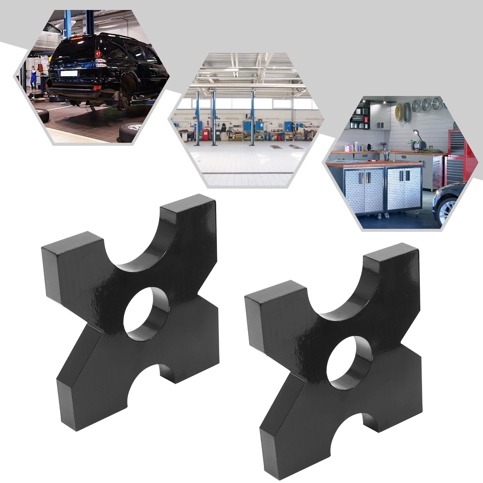2Pcs 20 Ton H-Frame Hydraulic Shop Press Plates - Heavy Duty Arbor Press Plate (7.09