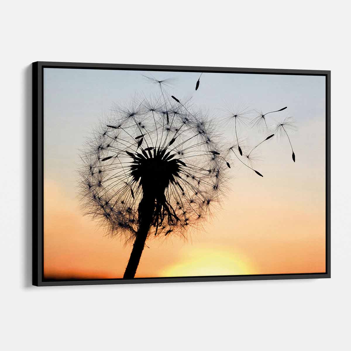 Vibrant Multi-Color Dandelion Wall Art Canvas Print - Modern Home Decor for Living Room, Bedroom & Office (5682)