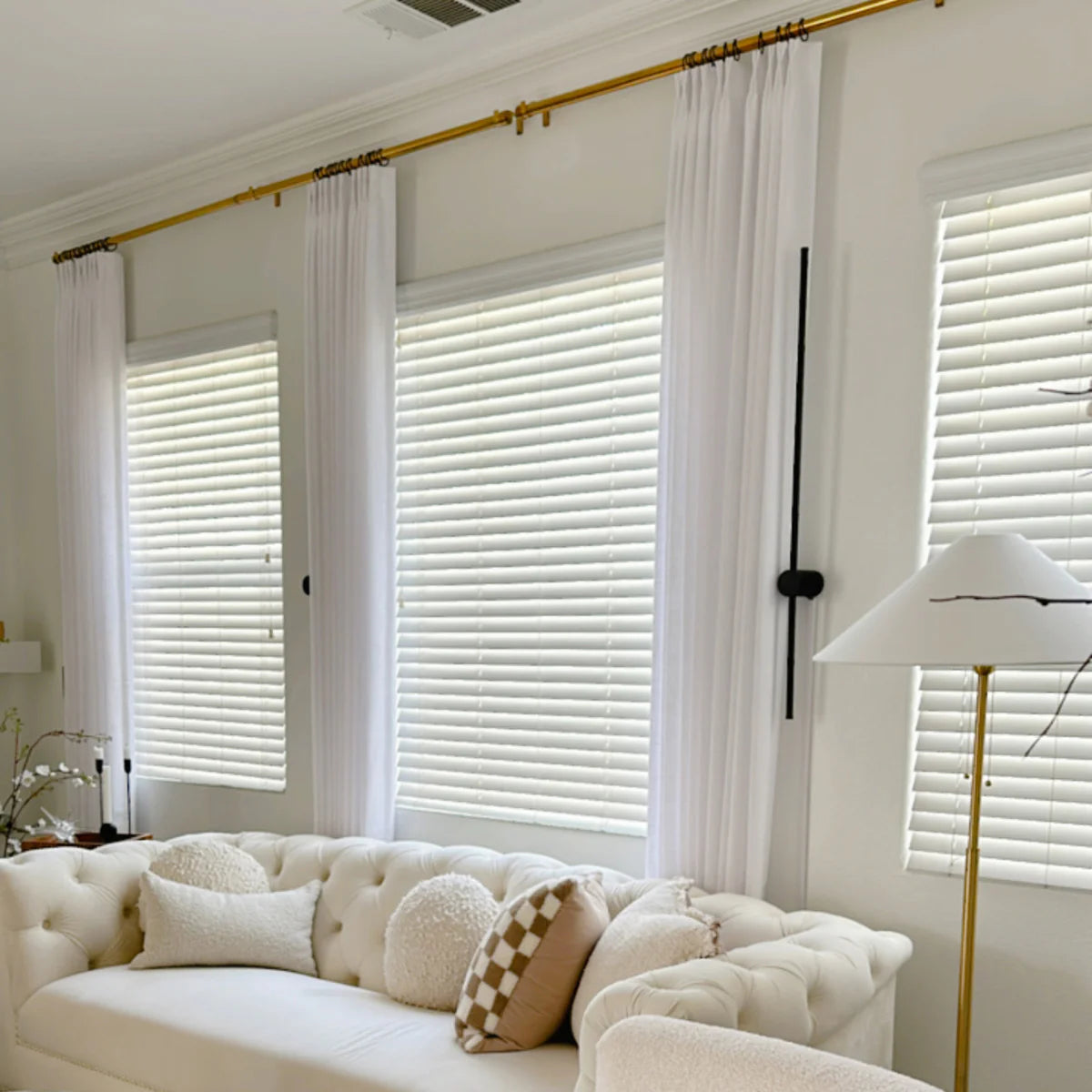Pinch Pleated Blackout Curtains - 100% Linen Custom Drapes in Grey & Beige | Modern Thermal Insulated Window Treatments for Living Room & Bedroom