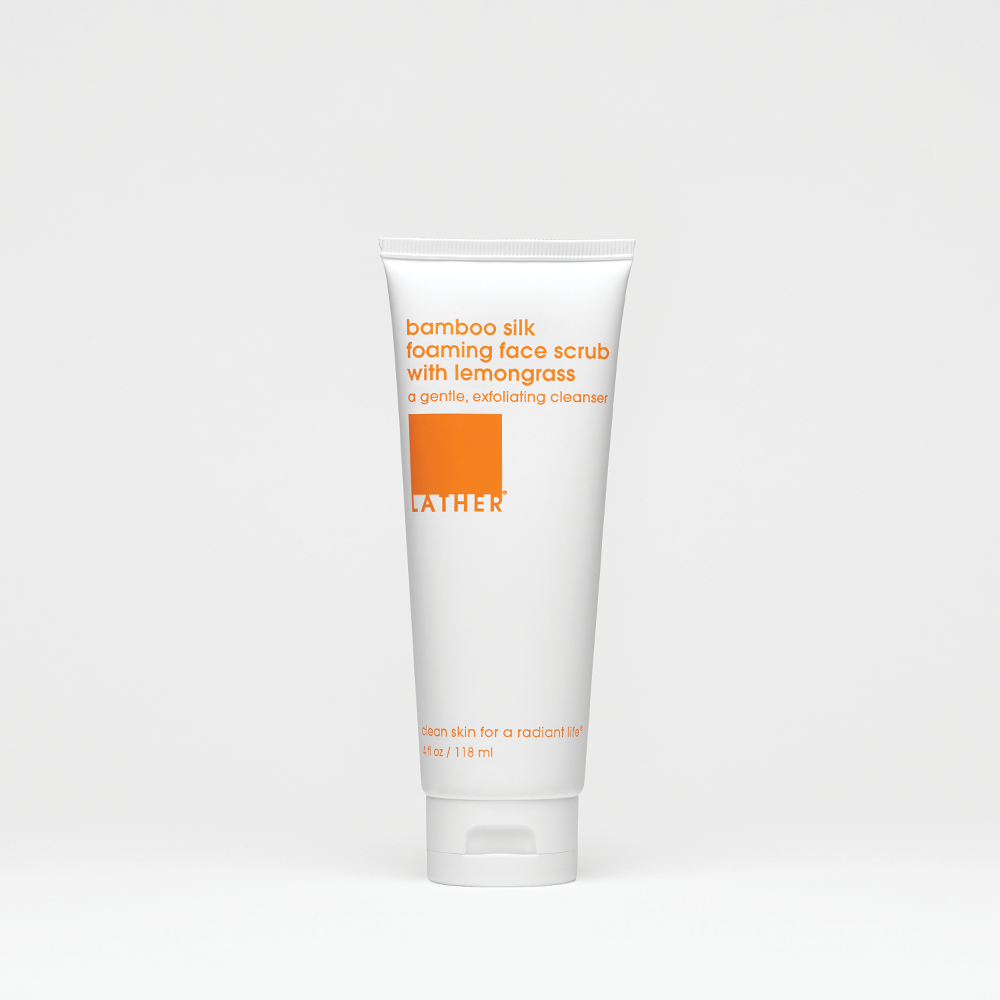 Bamboo Silk Foaming Face Scrub - Gentle Exfoliating Cleanser for Soft Skin | Perfect for Daily Skincare Routine & Spa Night Self-Care