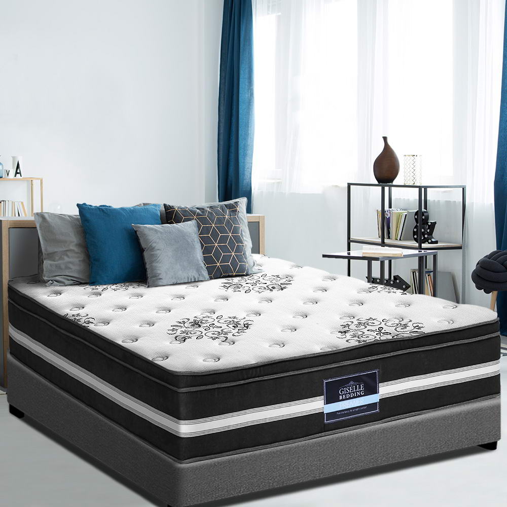 Donegal Euro Top Cool Gel Pocket Spring Mattress - 34cm Thick Single Size for Optimal Support & Cooling Comfort | Perfect for Hot Sleepers & Back Pain Relief