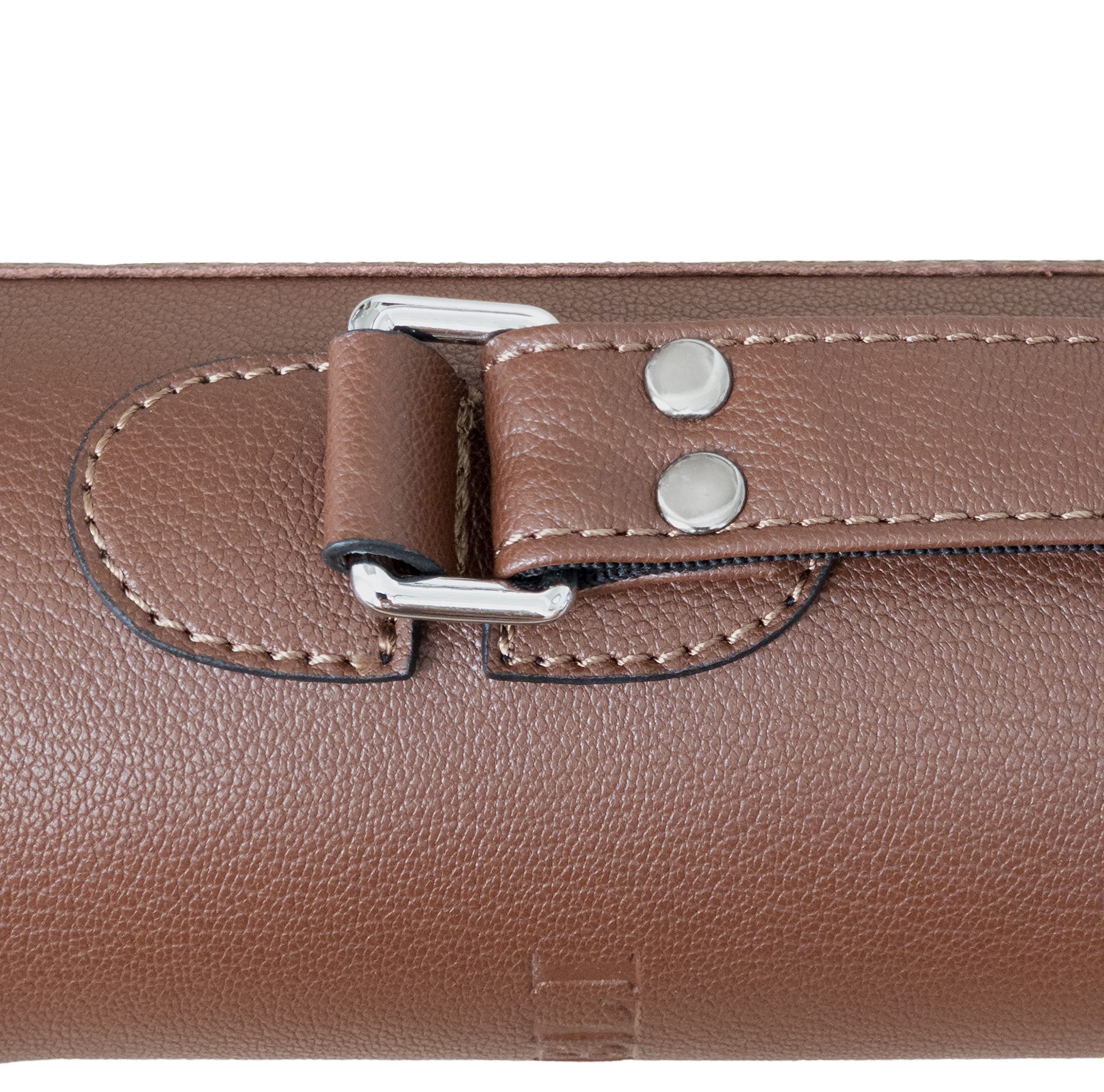 Tonareli Bass Bow Tube Case (Brown) - Durable Protection for Orchestra & Travel | Perfect for Musicians & Students