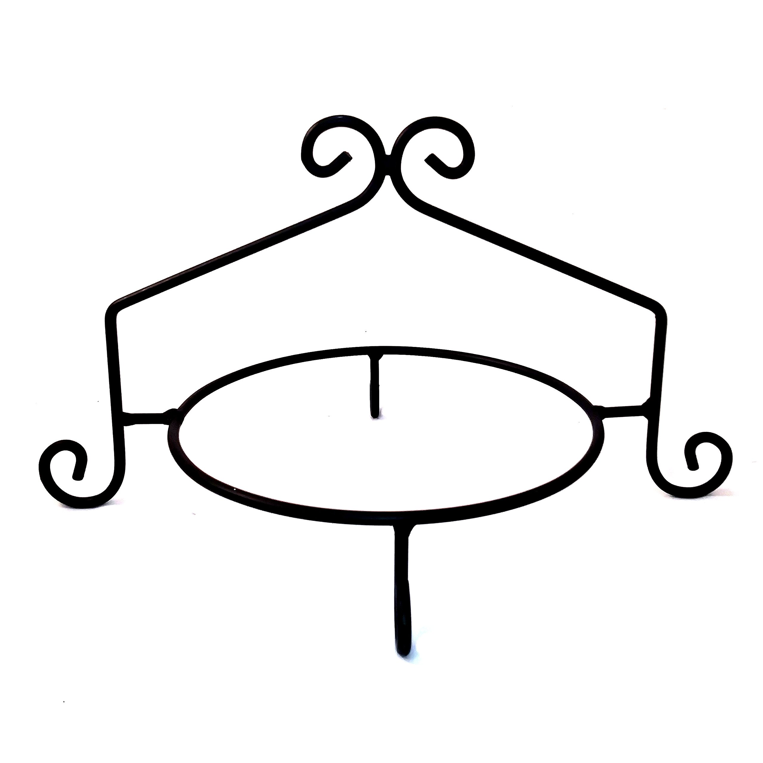 Handmade Wrought Iron Single Tier Pie Stand - Rustic Kitchen Display for Desserts, Cakes & Pastries | Perfect for Bakeries, Tea Parties & Holiday Serving