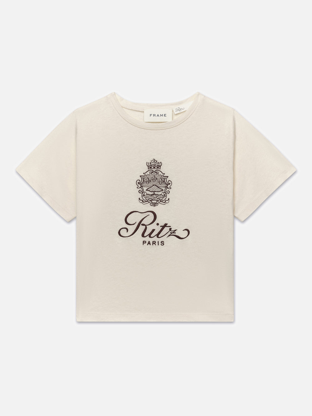 Ritz Kids' Cotton Short Sleeve T-Shirt - Soft Cream Color for Boys & Girls - Perfect for Playtime, School, and Casual Outfits