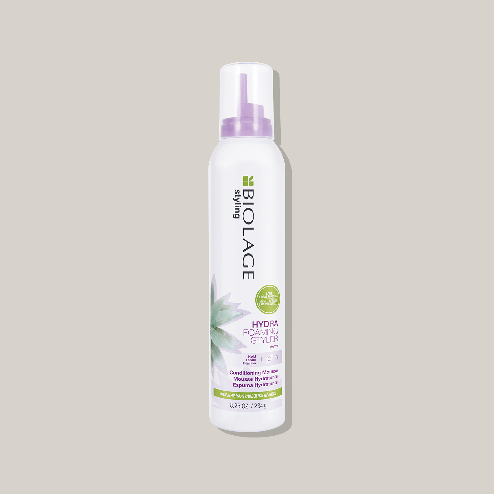 Blue Agave Hydra Foaming Styler - Hydrating Hair Styling Cream for Curly & Frizzy Hair - Perfect for Daily Styling & Heat Protection