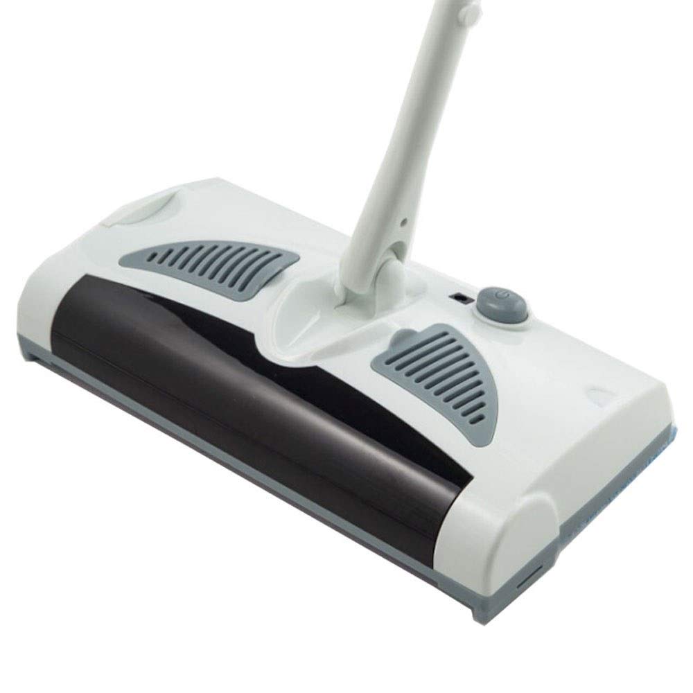 Rechargeable 3-in-1 Manual Push Sweeper - Floor & Carpet Cleaning Mop with Adjustable Handle | Perfect for Hardwood, Tile & Low-Pile Carpets | Home, Office & Pet Hair Removal