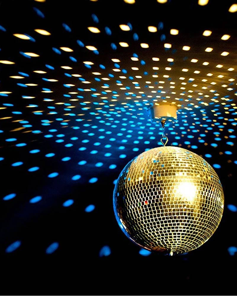 70s Disco 30cm Mirror Ball with Motor Kit - Perfect for Dance Parties, Events, and Home Decor | Vintage Glam Lighting for Clubs, Weddings & Retro Themed Nights