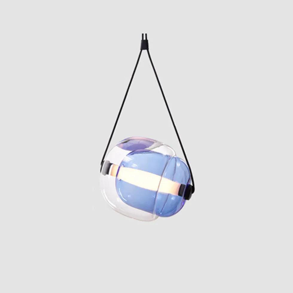 Modern Spherical Transparent Glass Pendant Light - Elegant Ceiling Lighting for Living Room, Bedroom, Dining Room & Kitchen Decor