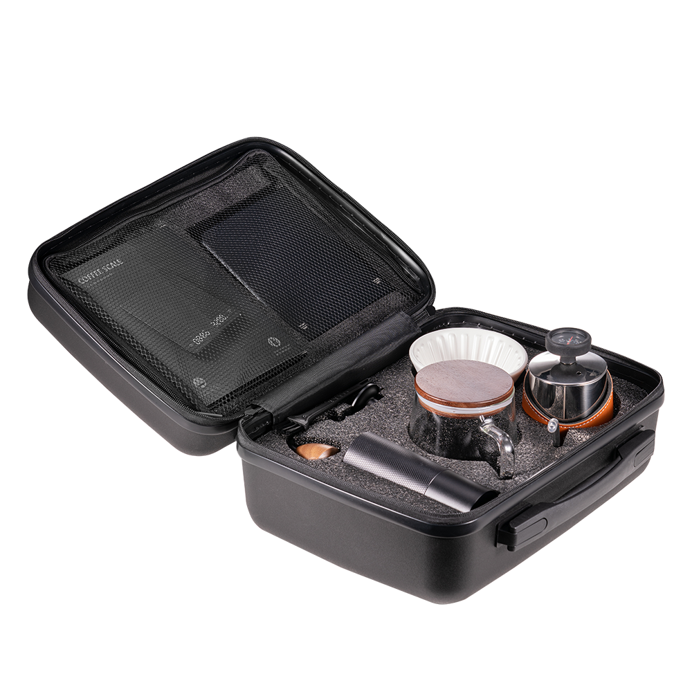 I.XXI 6-Piece Portable Coffee Travel Kit with Stainless Steel Mug - Perfect for Camping, Office & Road Trips