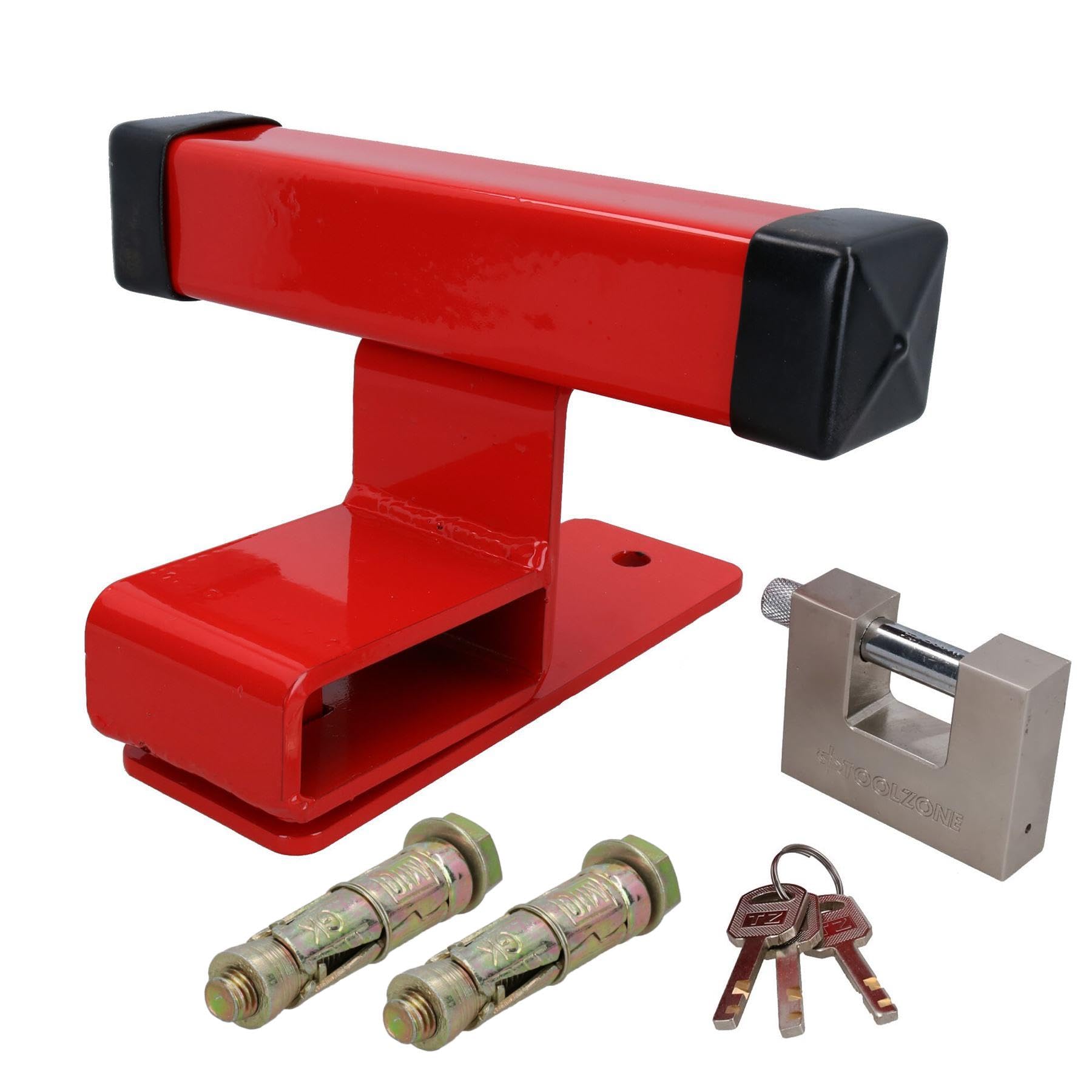 Heavy Duty Garage Door Lock Defender - Secure Up & Over Doors with Padlock & Bolts - Motorcycle & Car Protection for Home & Business Security